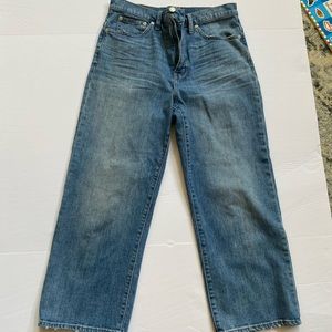 Madewell slim wide leg cropped 30